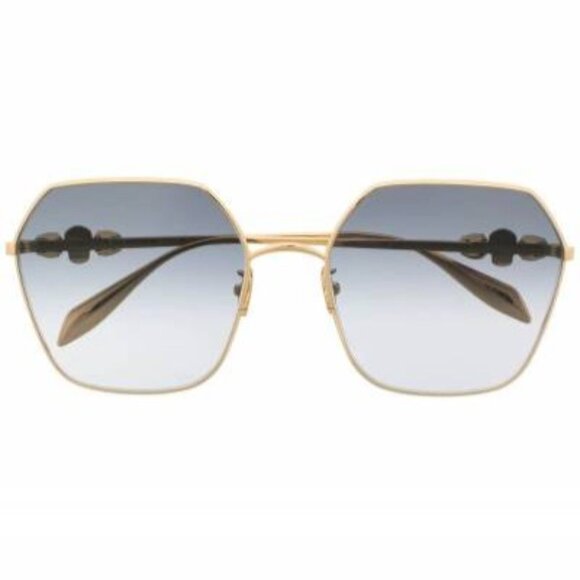 NEW ALEXANDER McQUEEN SUNGLASSES, WOMEN ALEXANDER McQUEEN AM0325S 001 EYEWEAR - Picture 3 of 4